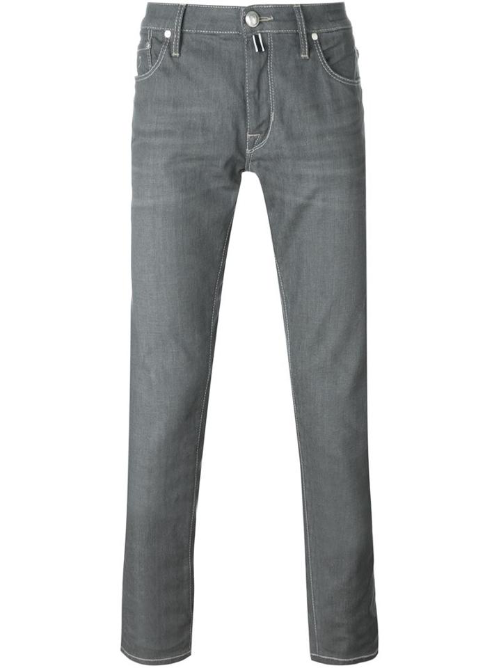 Jacob Cohen Slim Jeans, Men's, Size: 31, Grey, Cotton/spandex/elastane