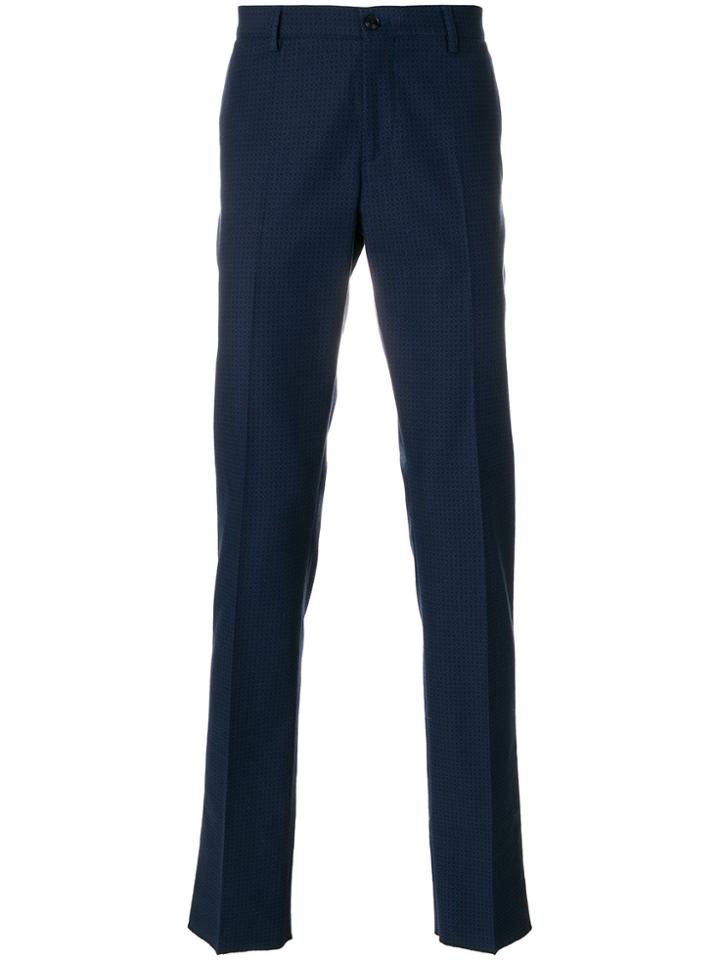 Etro Patterned Chinos - Blue