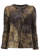 Avant Toi Metallic Effect Cardigan, Women's, Size: Medium, Grey, Silk/cashmere