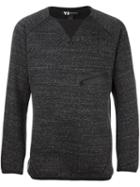 Y-3 Chest Zip Sweatshirt, Men's, Size: Medium, Grey, Cotton/polyester