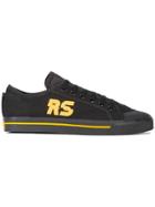 Adidas By Raf Simons Black Yellow Spirit Low Sneakers