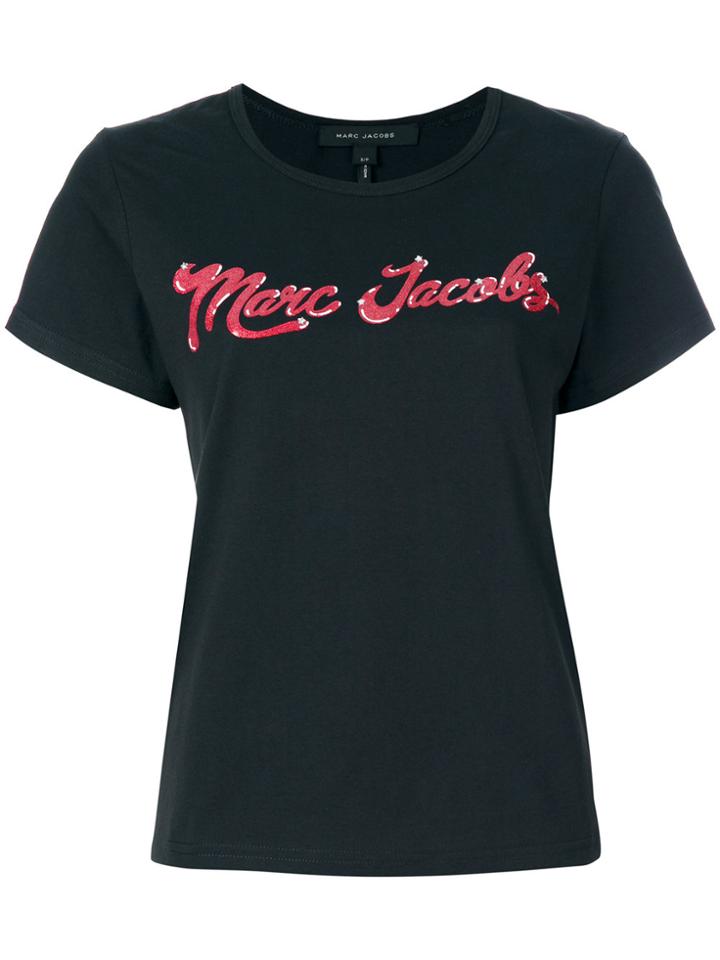 Marc Jacobs Branded T-shirt - Black