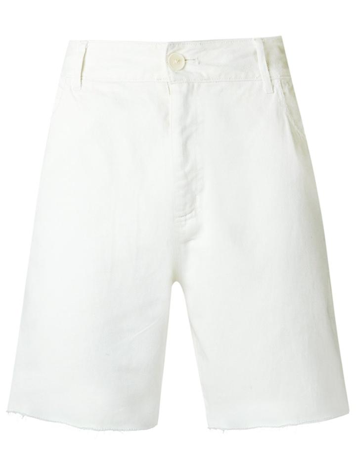 Amir Slama Raw Edges Shorts - White
