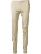 P.a.r.o.s.h. Cropped Slim-fit Trousers - Nude & Neutrals