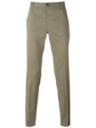 John Varvatos Classic Chinos, Men's, Size: 32, Green, Cotton/spandex/elastane