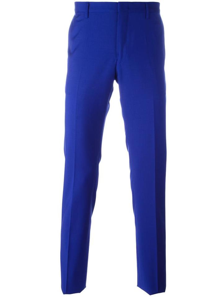Paul Smith Slim Fit Trousers, Men's, Size: 36, Blue, Cupro/wool/mohair