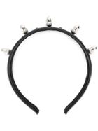 Red Valentino Acorn Stud Headband - Black