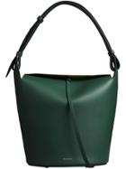 Burberry The Large Leather Bucket Bag - Green