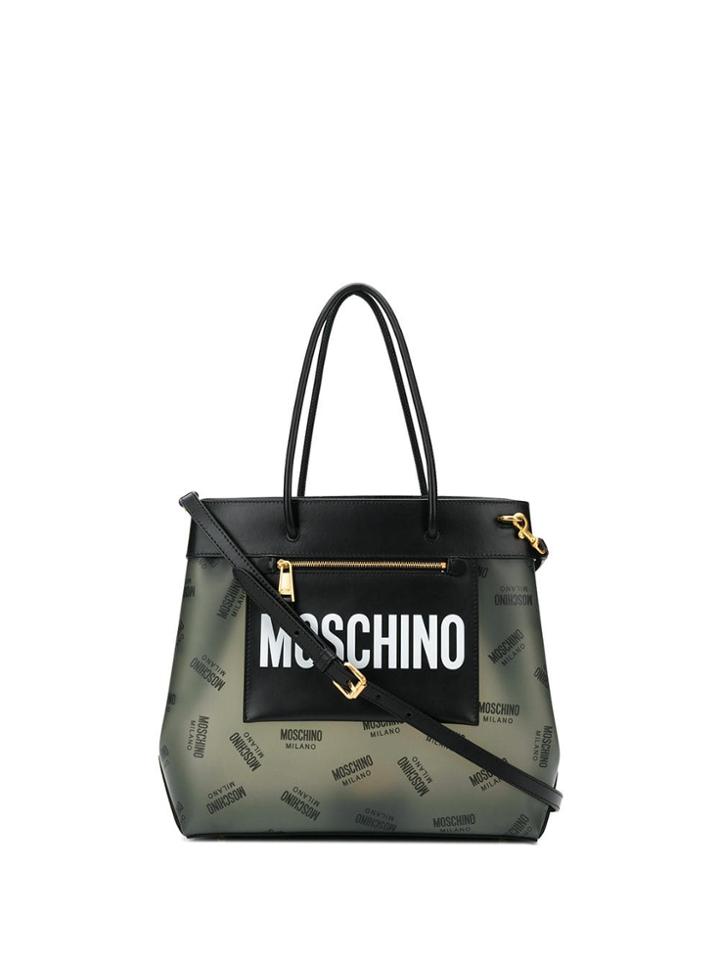 Moschino Medium Logo Shopper Bag - Black