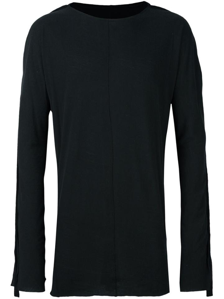 Cedric Jacquemyn Long Sleeved Long T-shirt - Black