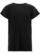 Homme Plissé Issey Miyake - Pleated T-shirt - Men - Polyester - 3, Black, Polyester