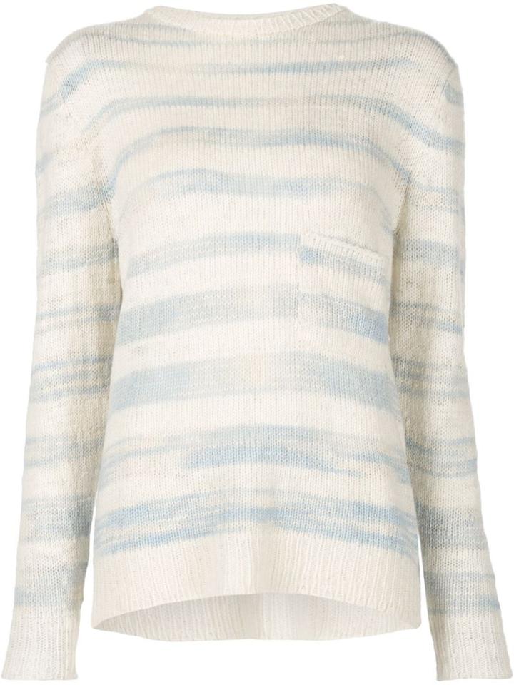 The Elder Statesman 'horizon' Striped Sweater