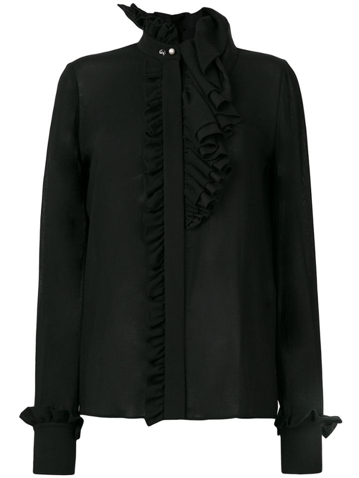 Lanvin Ruffle Blouse - Black