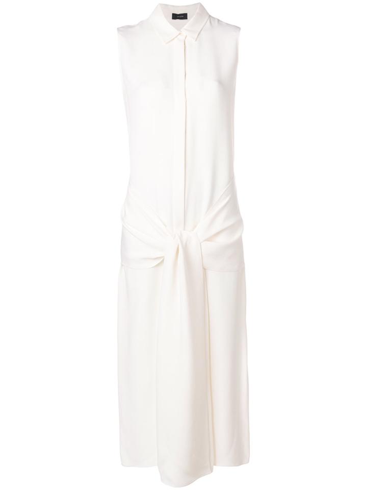 Joseph Knotted Shirt Dress - White