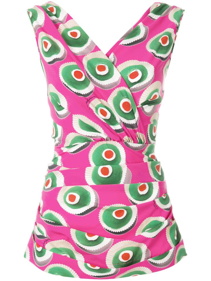 Dolce & Gabbana Printed Top - Pink & Purple