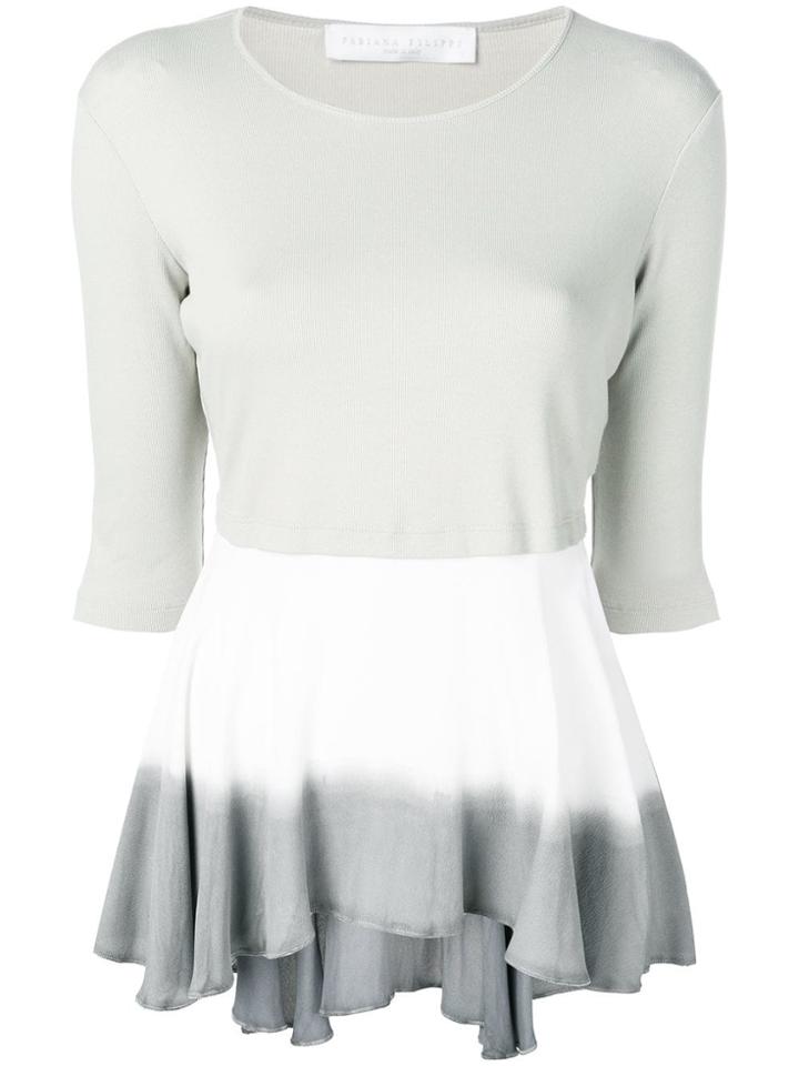 Fabiana Filippi Layered Knitted Top - Grey