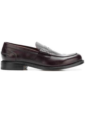Berwick Shoes Penny Loafers - Red