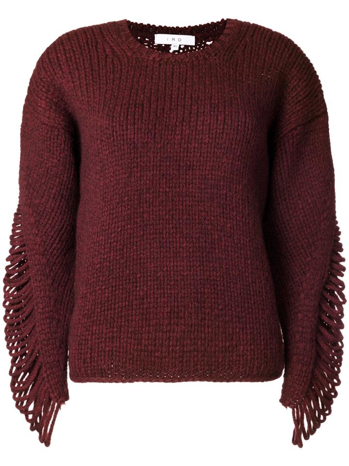 Iro Round Neck Jumper - Red