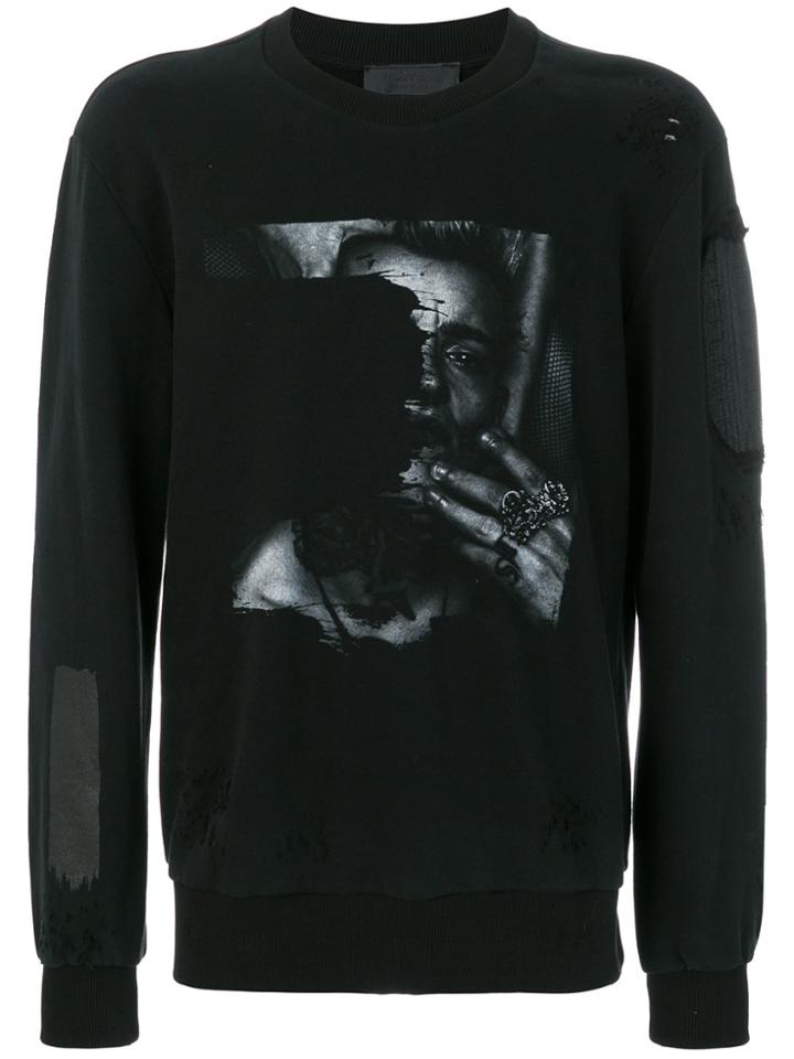 Rh45 Printed Long Sleeve Jumper - Black