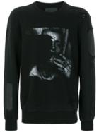 Rh45 Printed Long Sleeve Jumper - Black