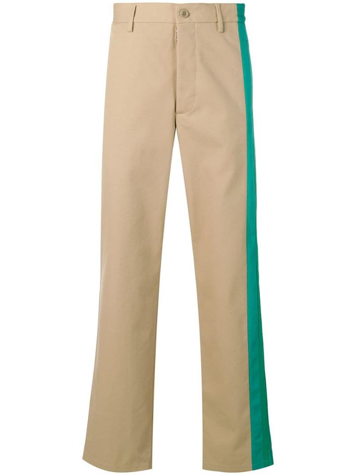 Maison Margiela Trousers With Contrasting Panels - Neutrals
