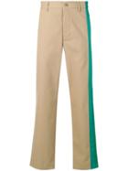Maison Margiela Trousers With Contrasting Panels - Neutrals