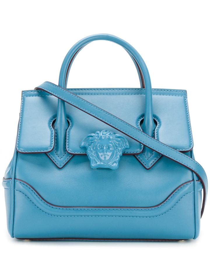 Versace Small Palazzo Empire Tote - Blue