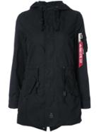 Alpha Industries - Diplomat Fishtail Parka - Women - Cotton/nylon - S, Black, Cotton/nylon