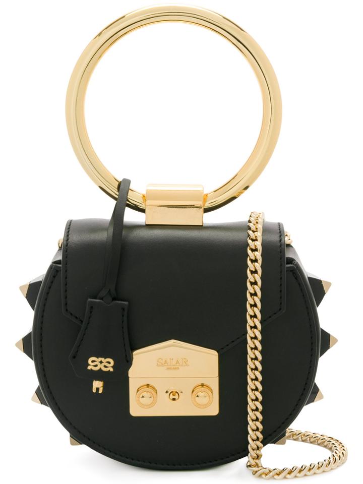 Salar Round Handle Tote - Black