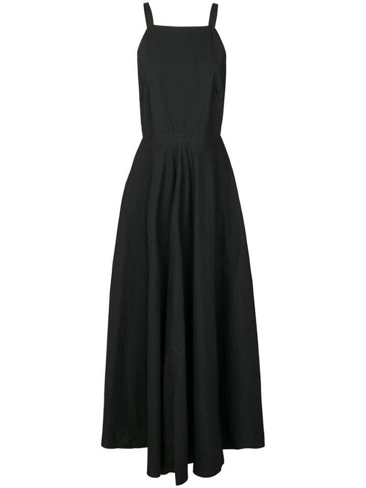 Andrea Ya'aqov Open Back Flared Dress - Black