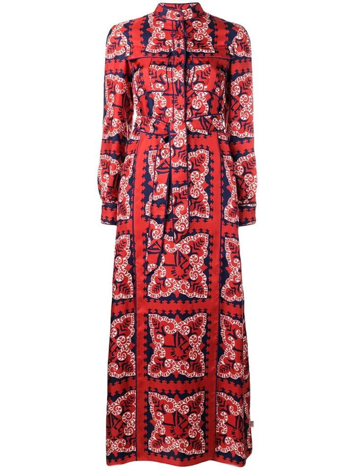 Valentino Bandana Print Dress - Red
