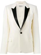 Saint Laurent Dinner Jacket, Women's, Size: 40, Nude/neutrals, Wool/viscose/silk