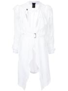 Ann Demeulemeester Mclottie Tie Sleeve Dress - White