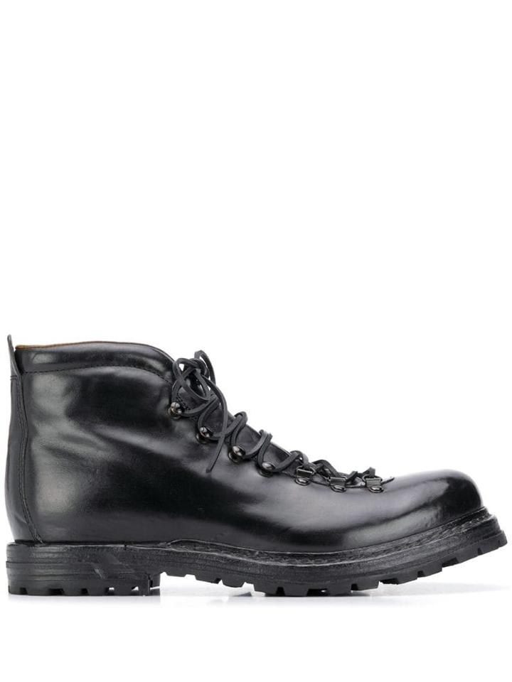 Officine Creative Chunky Lace-up Boots - Black