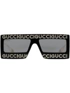 Gucci Eyewear Mask-frame Acetate Sunglasses - Black