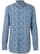 Barba - Paisley Print Shirt - Men - Cotton/linen/flax - 42, Blue, Cotton/linen/flax