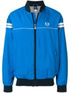 Sergio Tacchini Stripe Detail Bomber Jacket - Blue