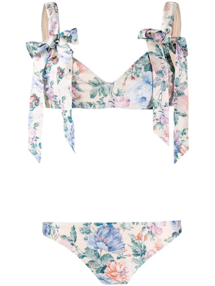 Zimmermann Floral Bikini - Neutrals
