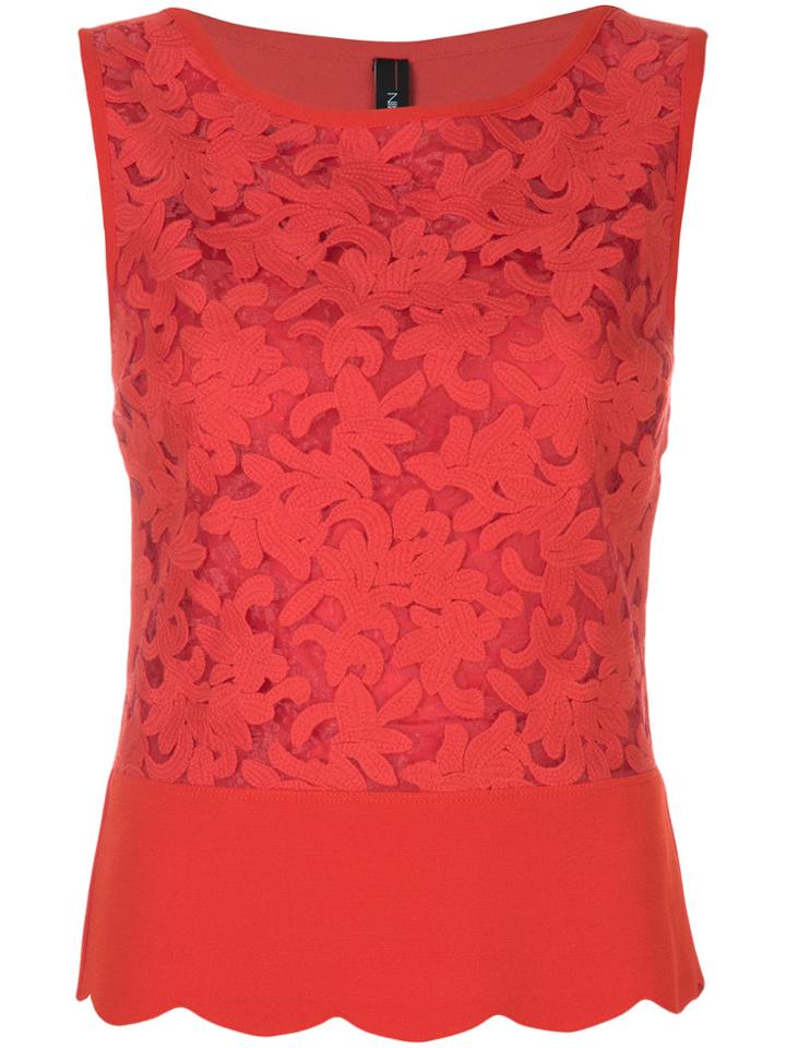 Marc Cain Lace Top - Red
