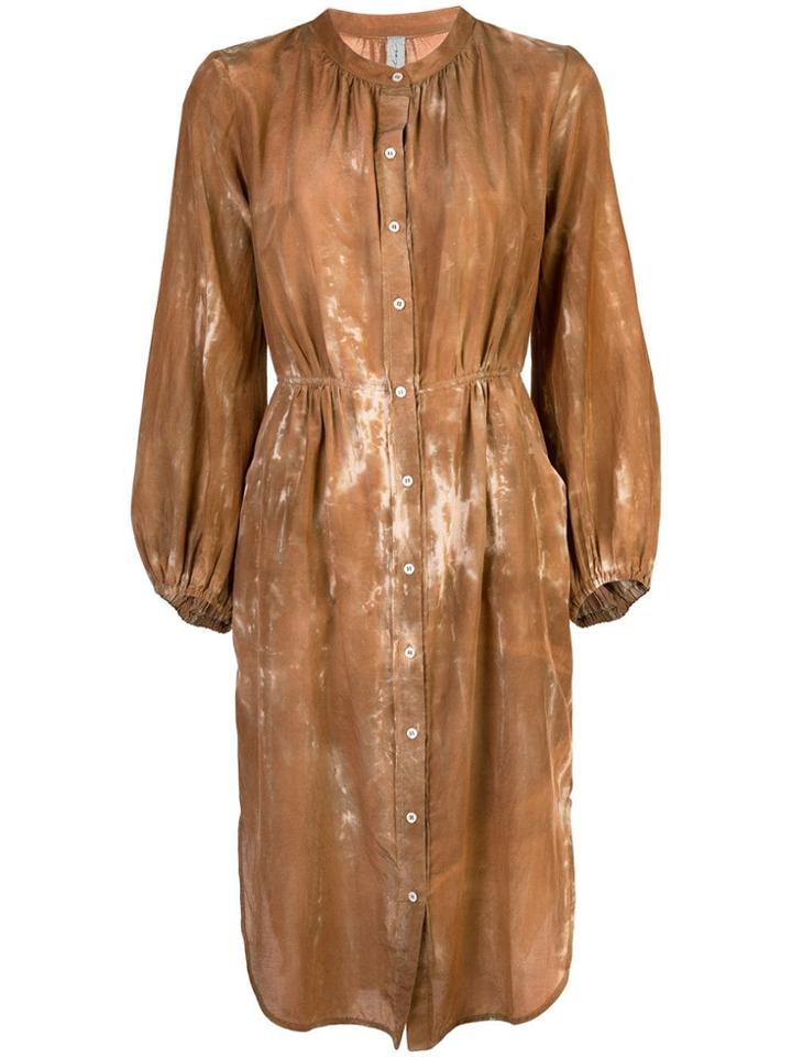 Raquel Allegra Buttoned Shirt Dress - Brown