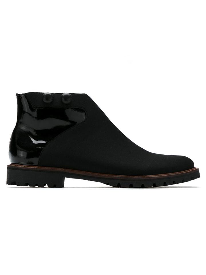 Sarah Chofakian Single Wall Ankle Boots - Black