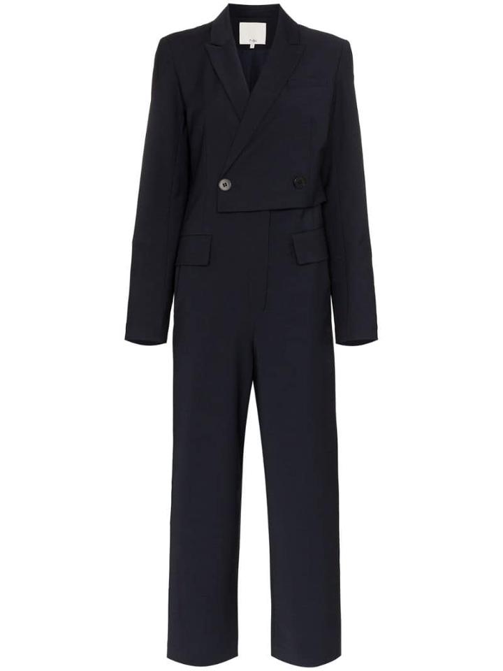 Tibi Straight Leg Jumpsuit - Blue