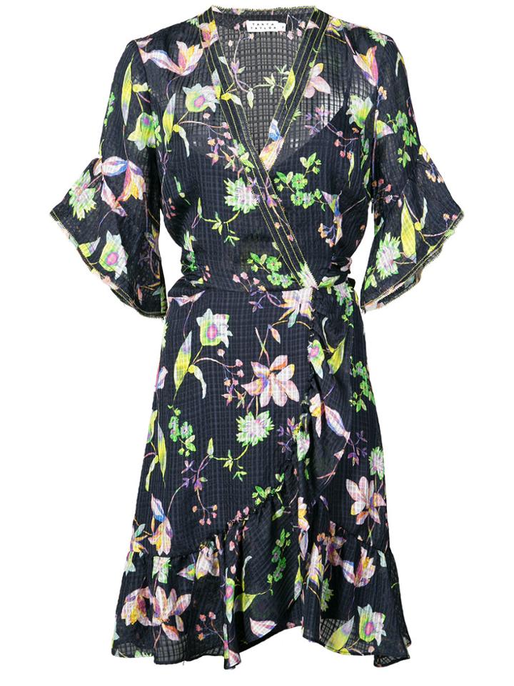 Tanya Taylor Garden Print Dress - Blue