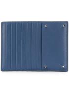 Valentino Front Zipped Wallet - Blue