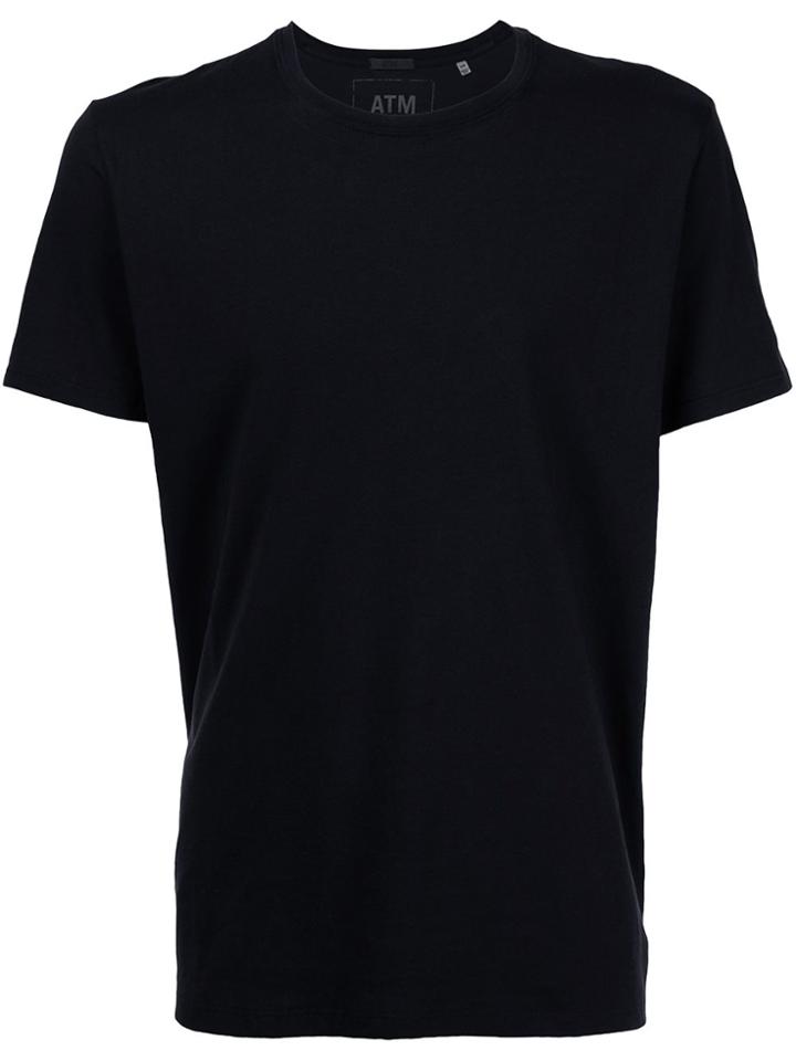 Atm Anthony Thomas Melillo Classic Jersey Crew Neck Tee - Black