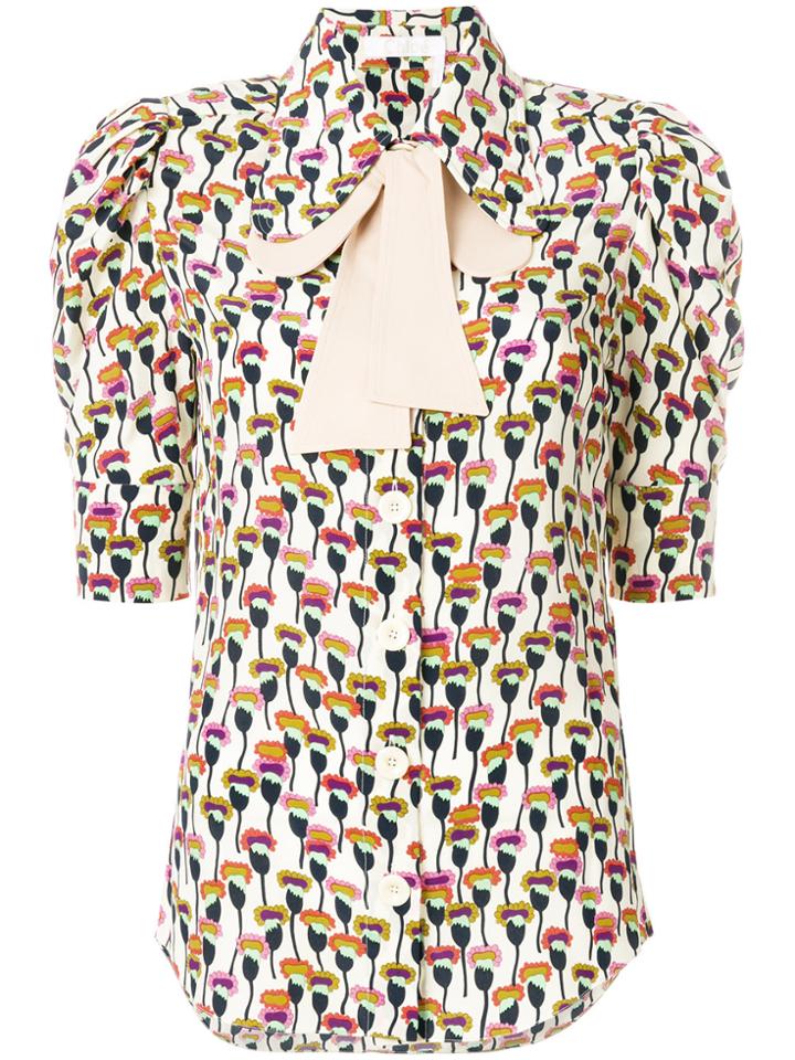 Chloé Poppy Print Blouse - Multicolour