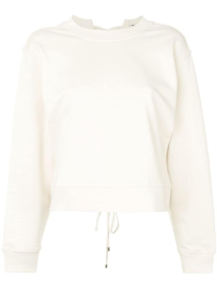 T By Alexander Wang Tie Back Sweatshirt - Neutrals