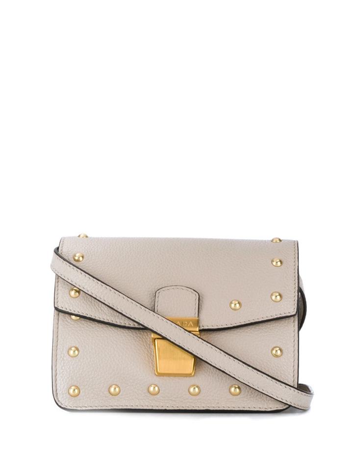 Escada Sport Studded Crossbody Bag - Grey