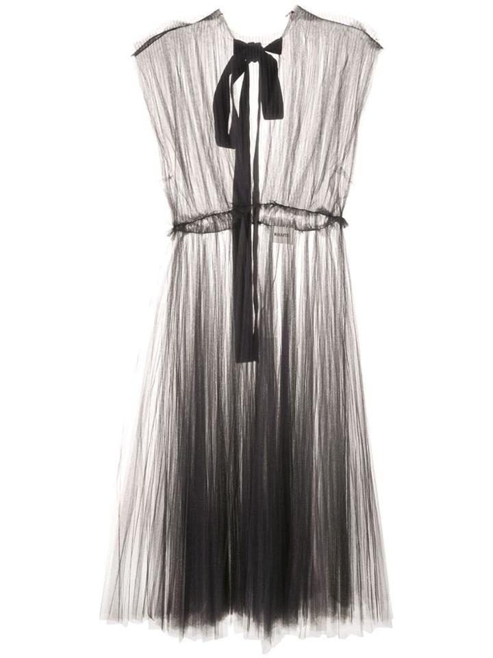 Khaite Tulle Midi Dress - Black