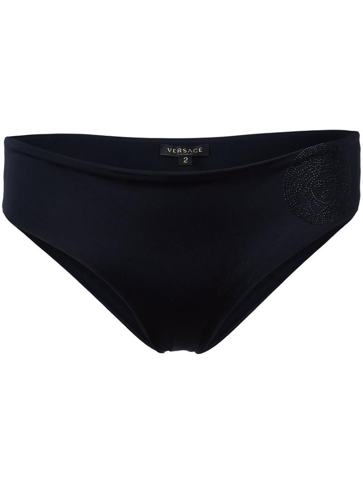 Versace Halter Neck Bikini, Women's, Size: 3, Black, Polyamide/spandex/elastane